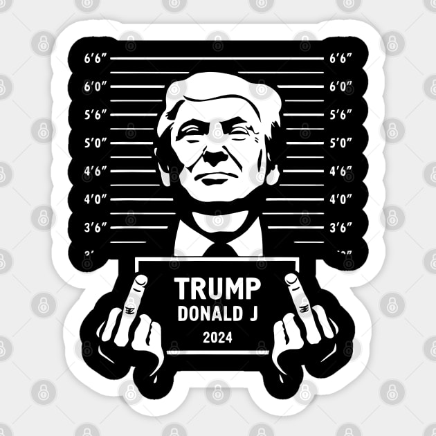 Donald Trump campaign mugshot Sticker by Equal Design